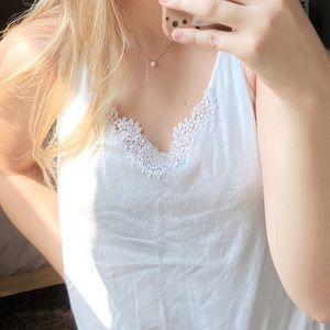 Lace tank top